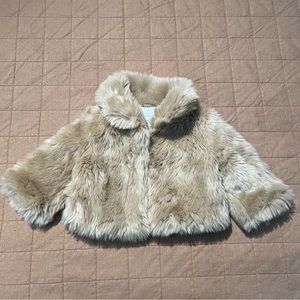 🖤5/$25 Janie and Jack faux fur jacket